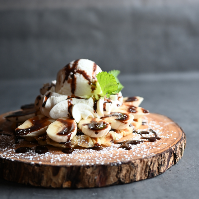 55 Nutella Banana Waffle.