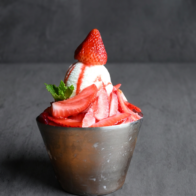 50 Strawberry Bingsu/Shaved Ice.