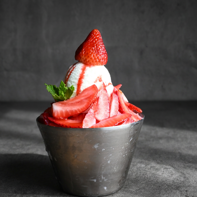 50 Strawberry Bingsu/Shaved Ice.